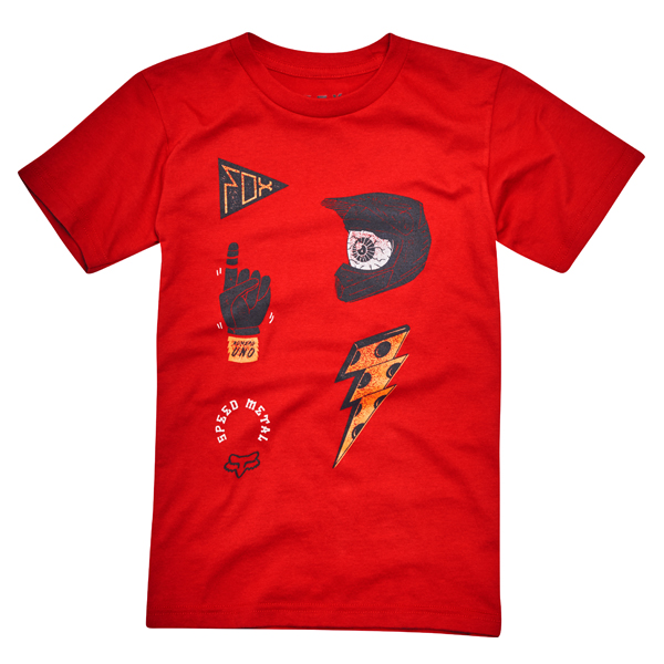 Fox Racing キッズ アウト アヘッド Tシャツ ダーク レッド Dirtbikeplus ダートバイクプラス