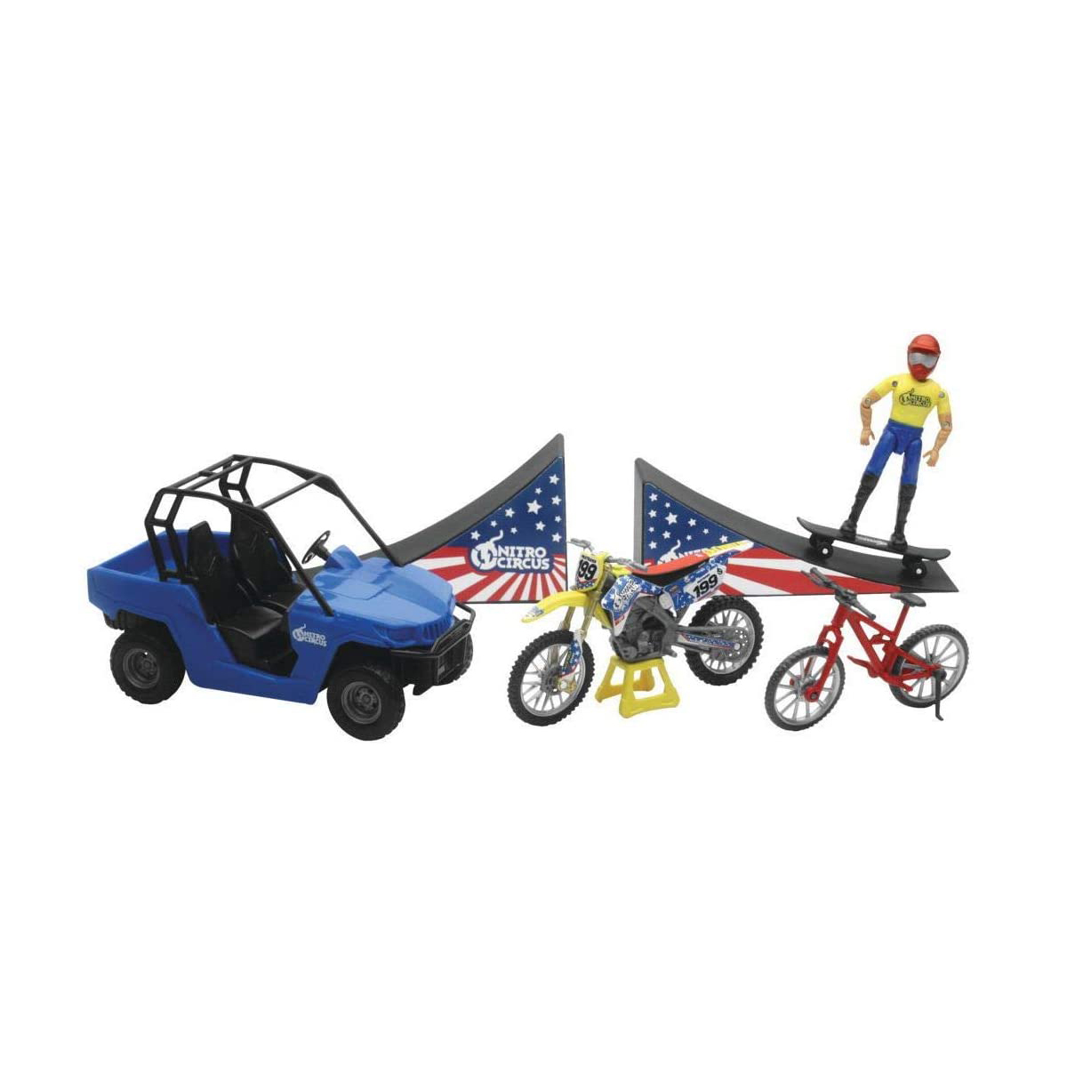 NEWRAY 1/12 Nitro Circus プレイセット  Dirtbikeplus (ダートバイク 