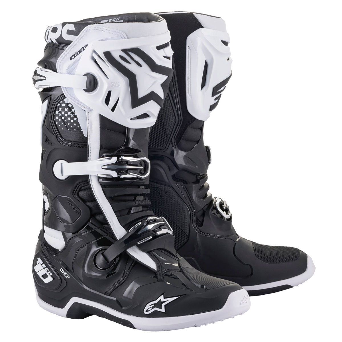 Alpinestars TECH10 ブーツ ブラック/ホワイト| Dirtbikeplus (ダート