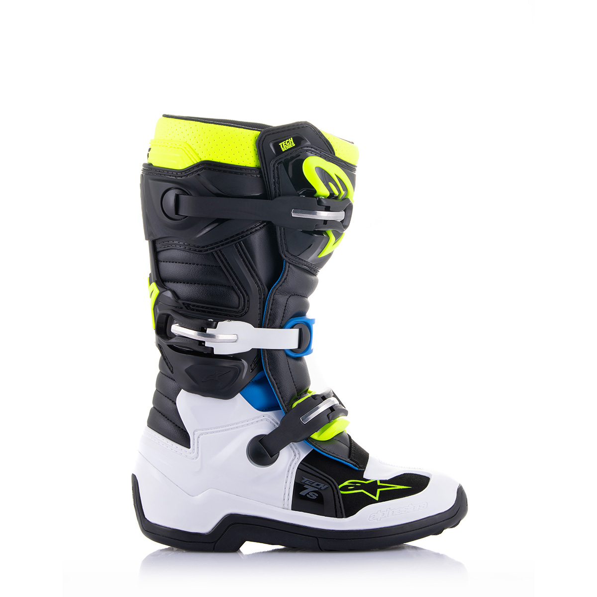 Alpinestars ユース TECH7S ブーツ ブラック/エナメルブルー