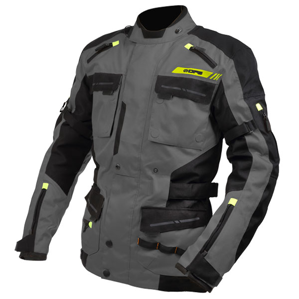 DFG レンジャージャケット グレー/イエロー| Dirtbikeplus