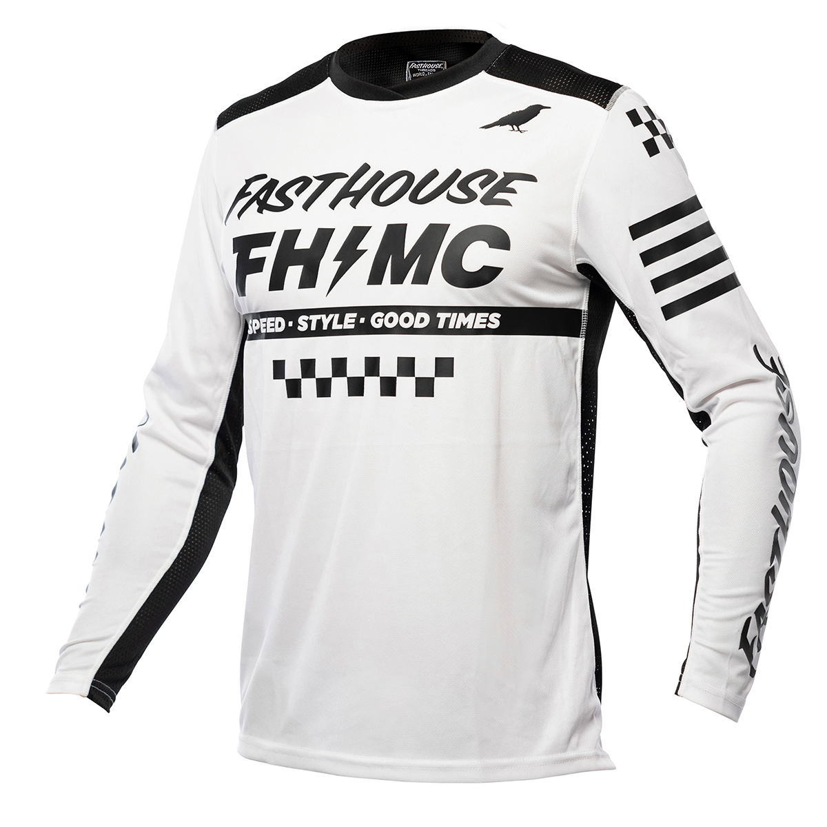 FASTHOUSE エアークールド エルロッドジャージ ホワイト| Dirtbikeplus (ダートバイクプラス)