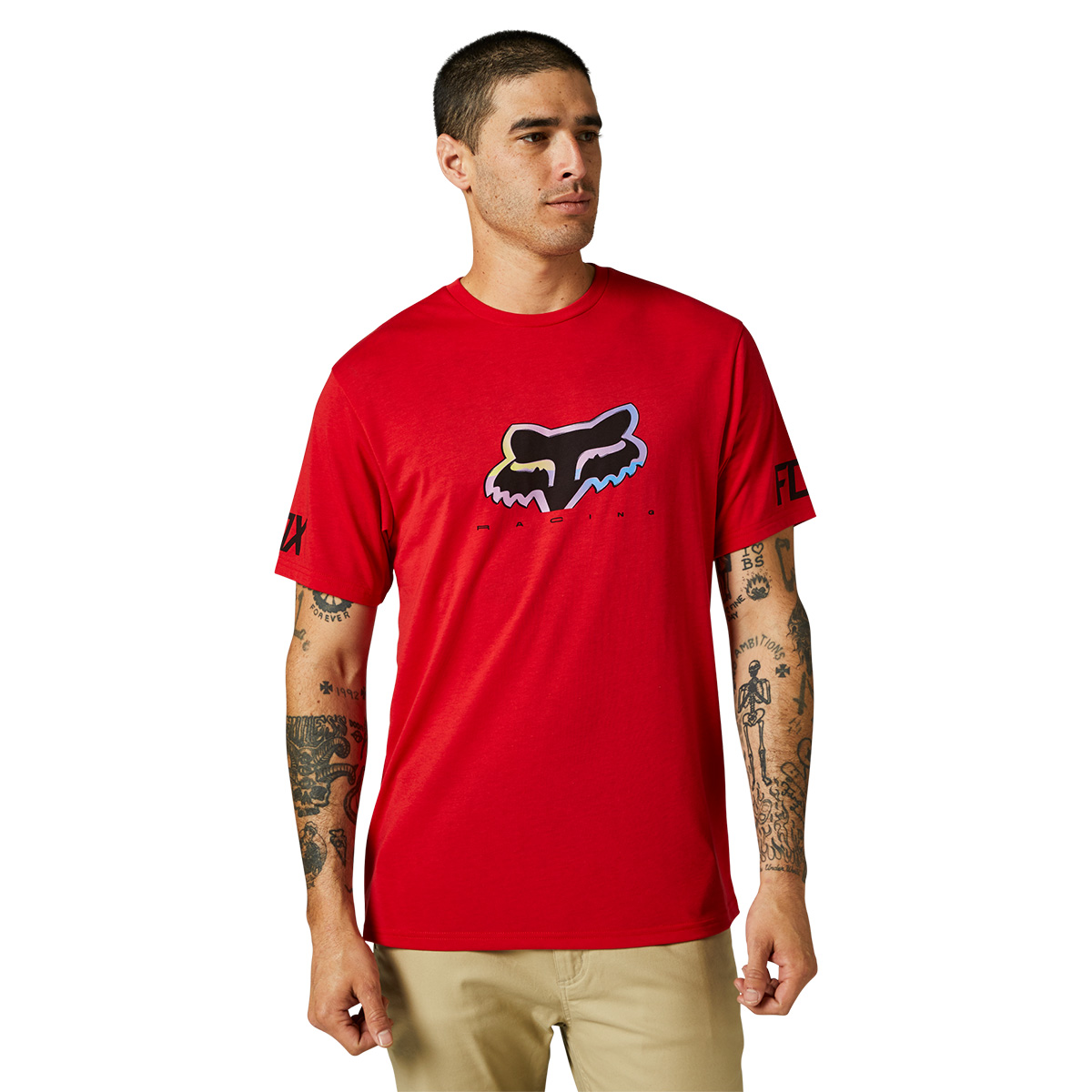 FOX RACING ベンズ テックTシャツ フレイムレッド| Dirtbikeplus