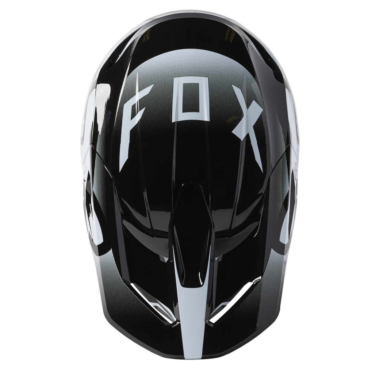 FOX RACING V1ヘルメット リード ブラック/ホワイト