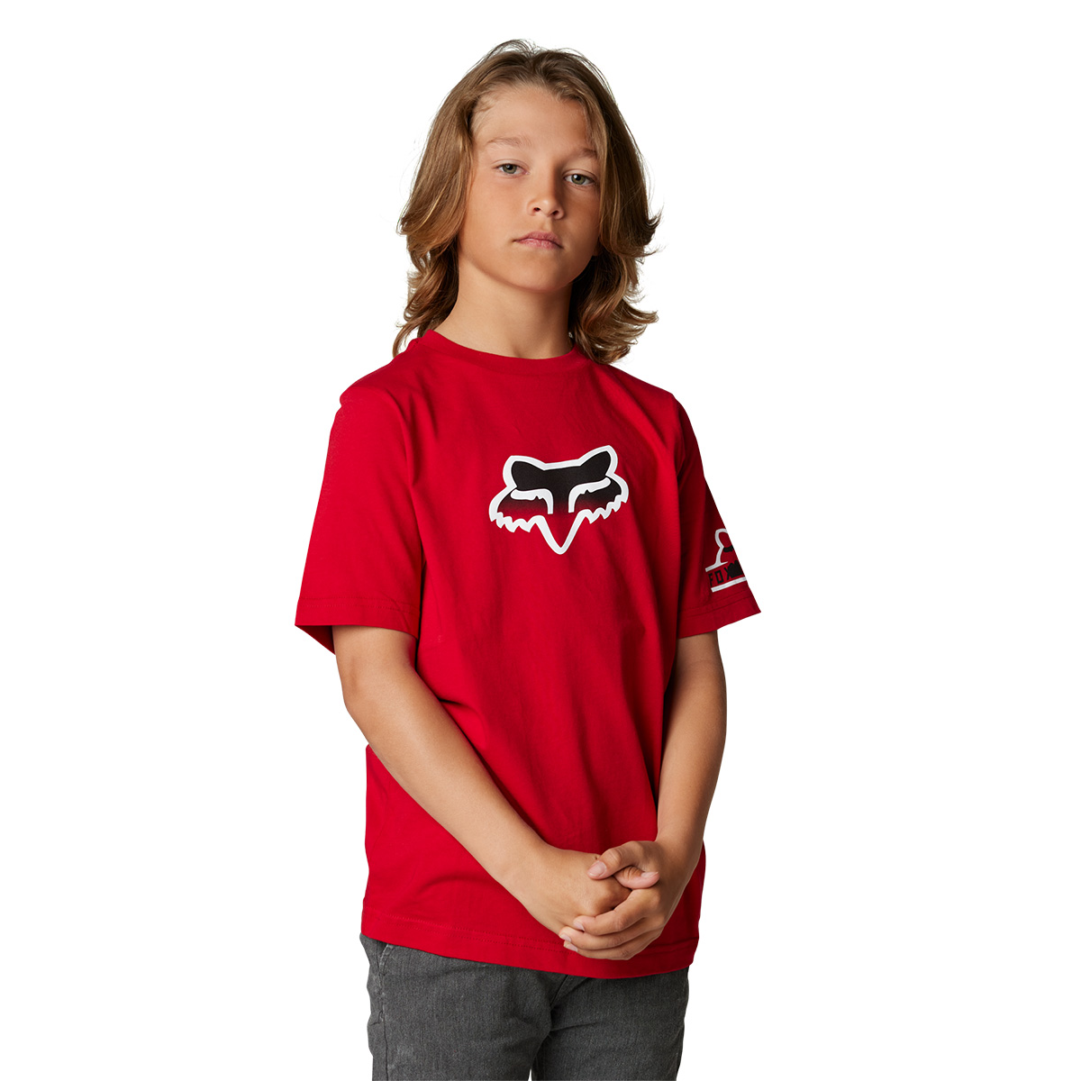 FOX RACING ユース ビゼン Tシャツ フレイムレッド