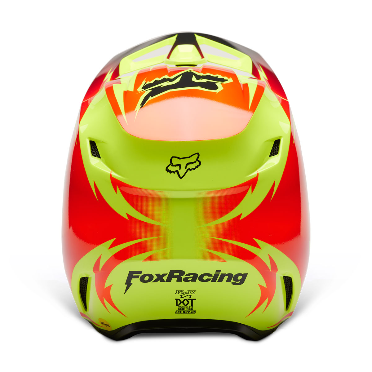 FOX RACING ユース V1ヘルメット スタティック レッド/イエロー FOX RACING ユース V1ヘルメット スタティック レッド/イエロー