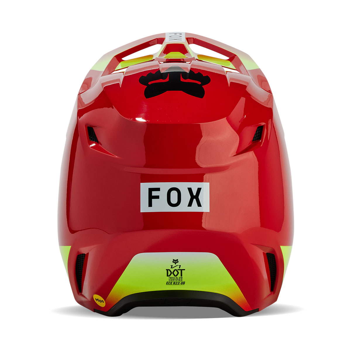 FOX RACING ユースV1ヘルメット バラスト フローレッド