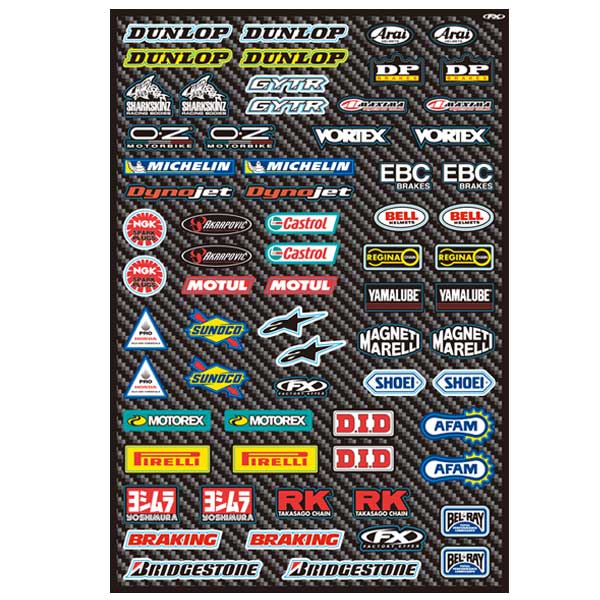 Factory Effex ストリートマイクロスポンサーステッカーキット Dirtbikeplus ダートバイクプラス Factory Effex ストリートマイクロスポンサーステッカーキット Dirtbikeplus ダートバイクプラス