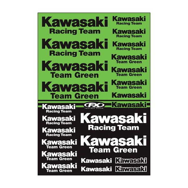 FACTORY EFFEX KAWASAKI OEMステッカーシート| Dirtbikeplus