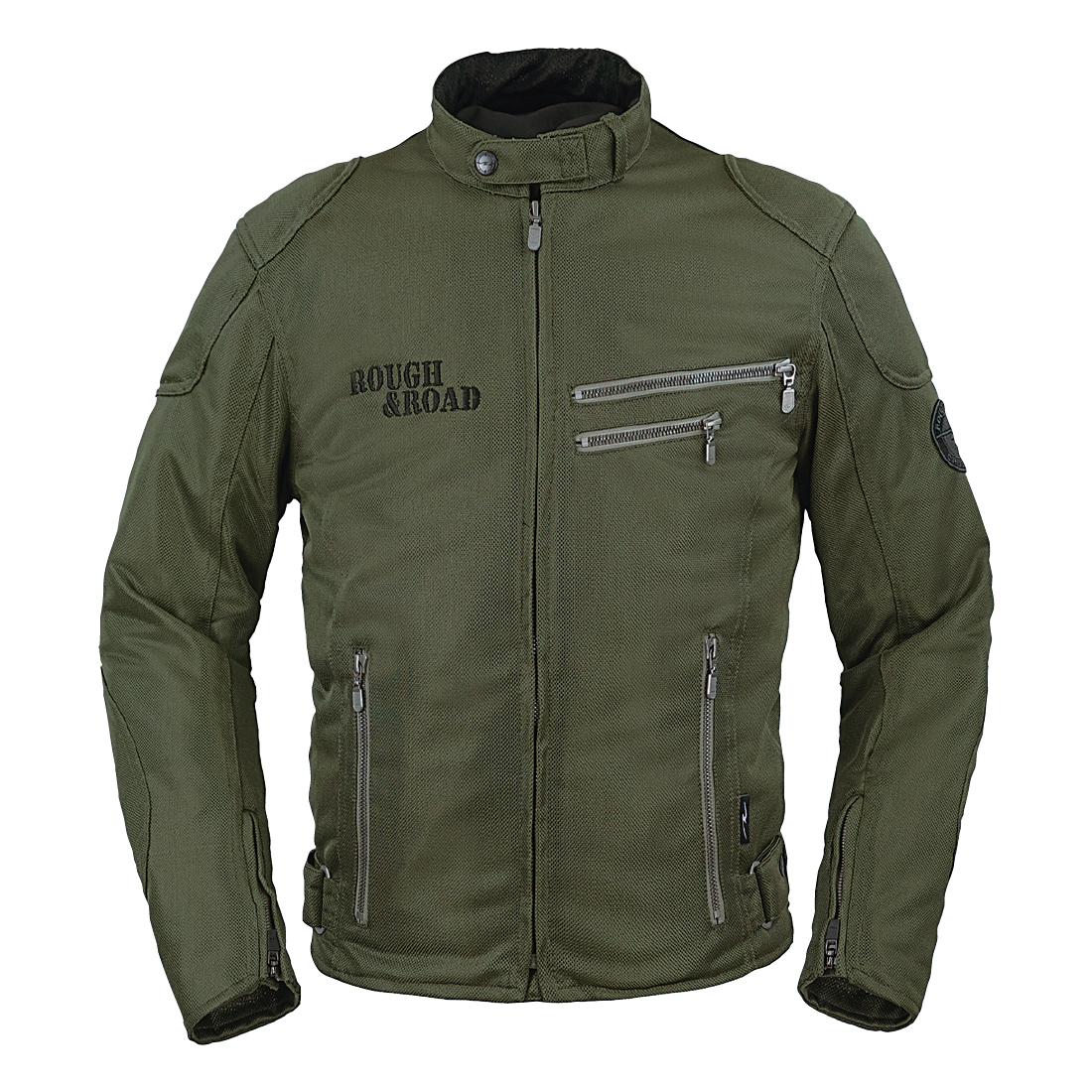 ROUGH&ROAD RR7308 ライディングZIPメッシュジャケットEM