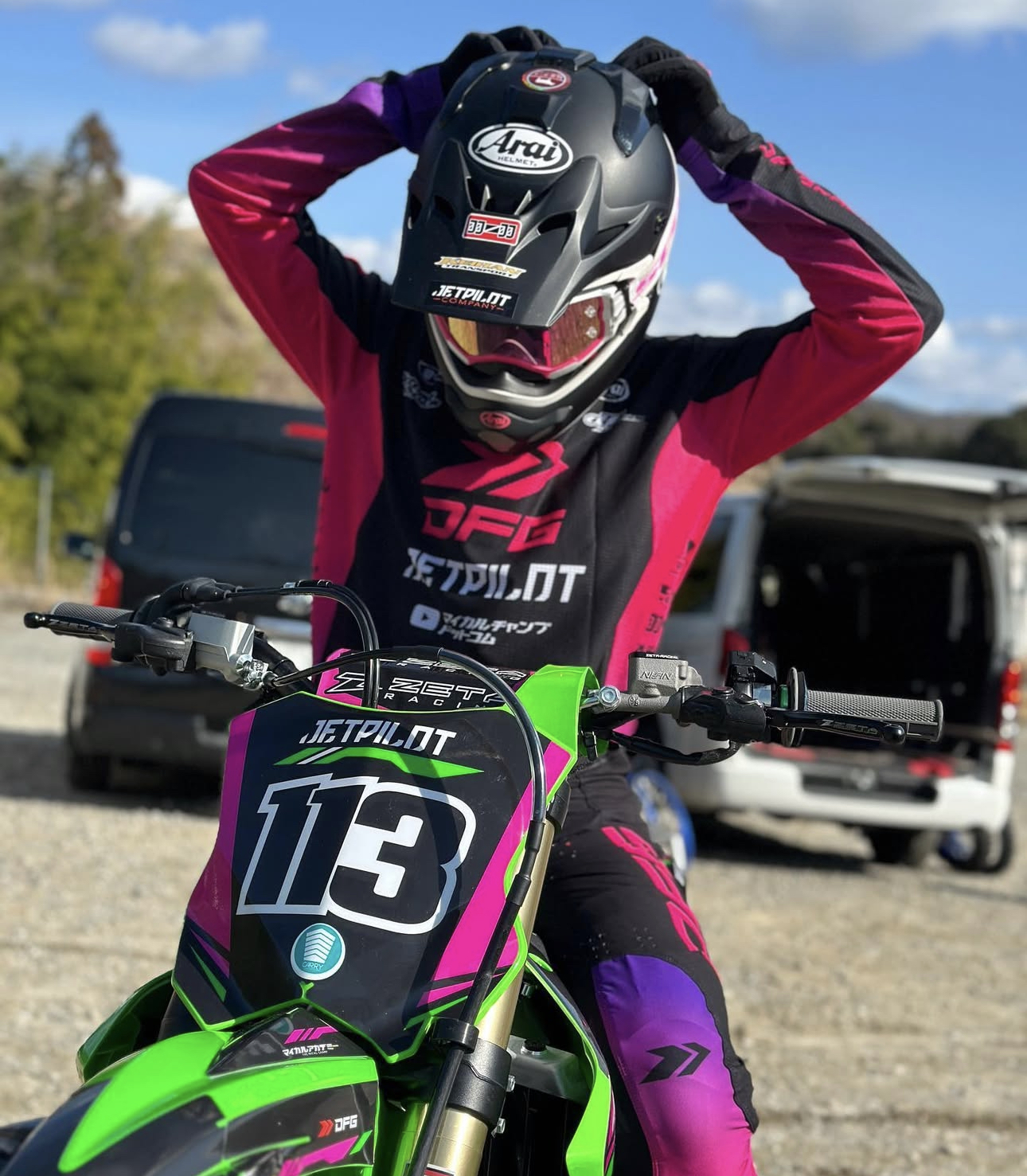 ピボットレバーセット FP 3フィンガー　ライダーレビュー製品写真