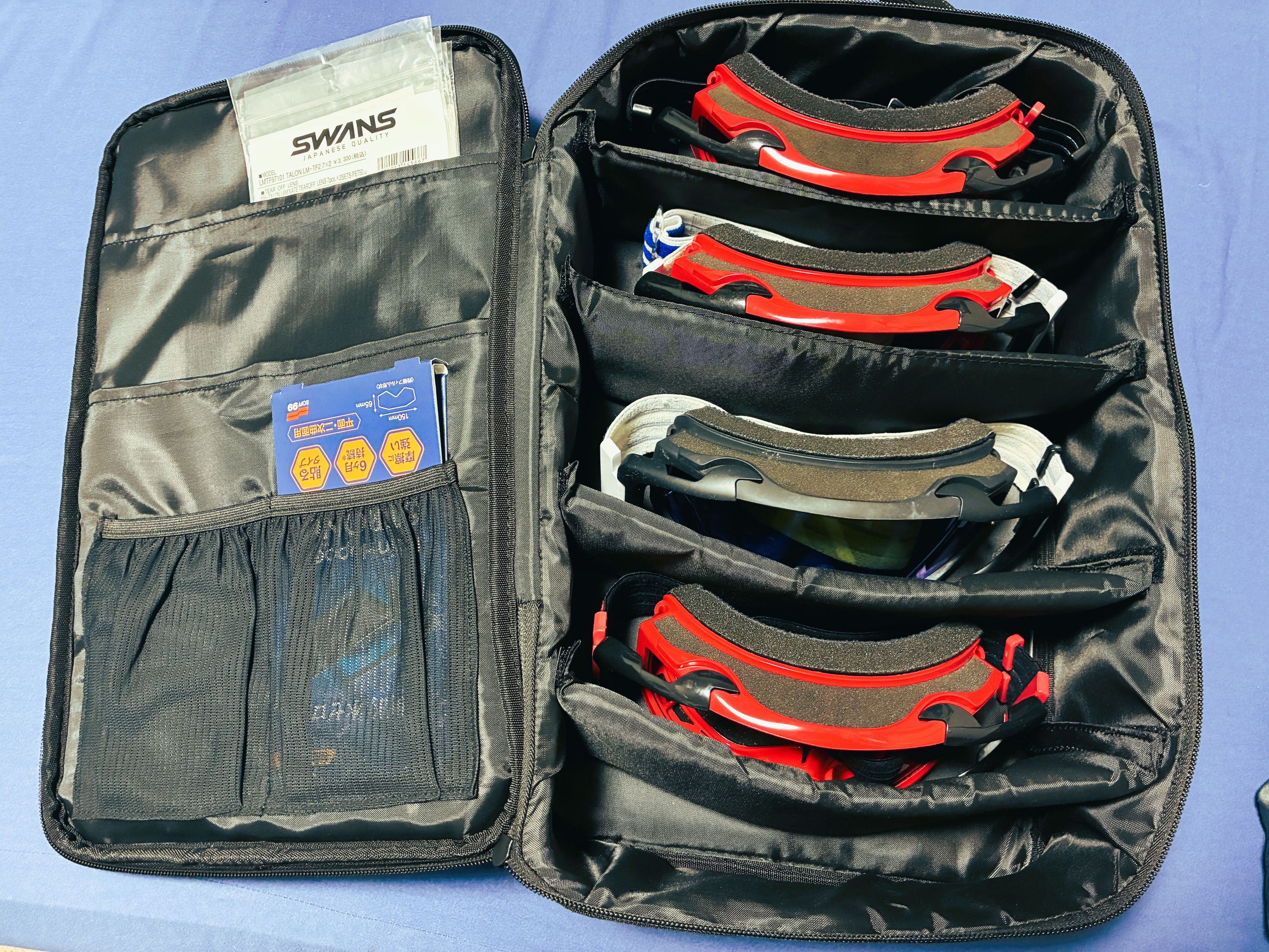 ゴーグルバッグ　ライダーレビュー製品写真